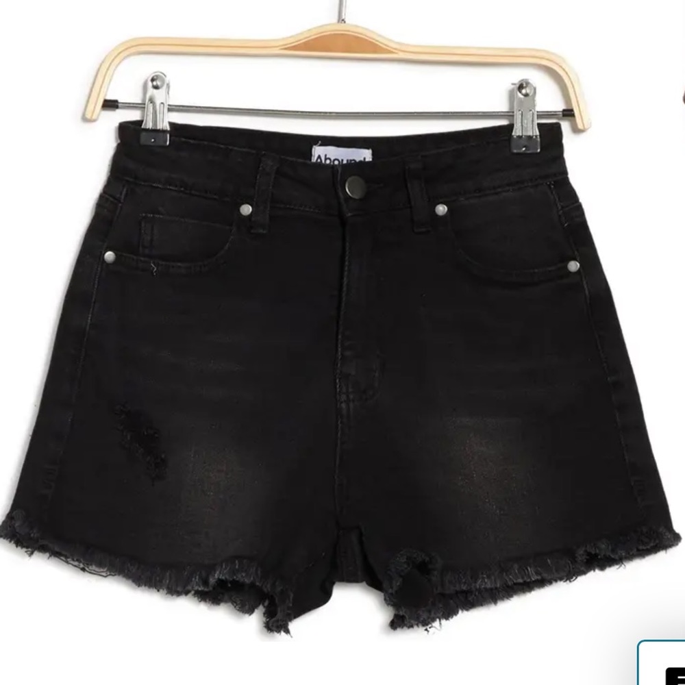 Abound Frayed Hem Sustainable Denim Shorts